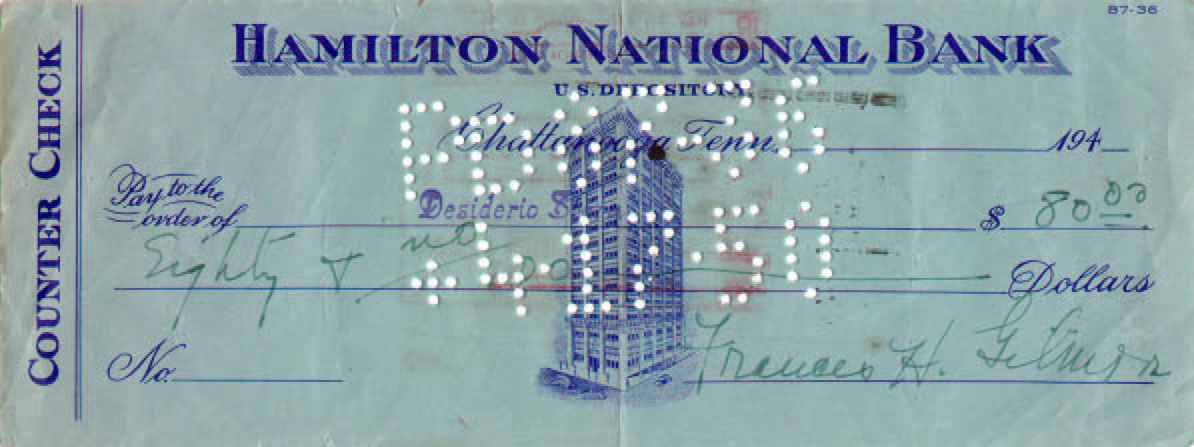Hamilton National Bank 4-5-1950